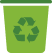 Icone de um cesto de lixo